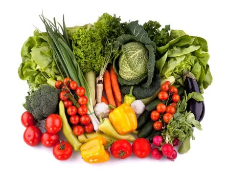 Fresh vegetables top view Stock Photos