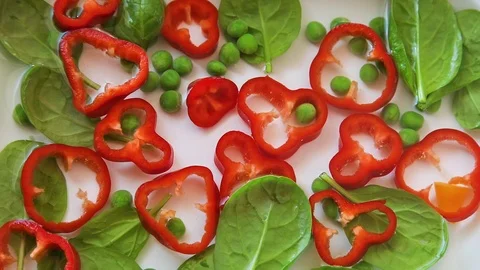 Fresh vegetables. View from above	 Stock Footage 127083037