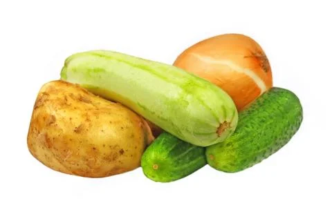 Fresh vegetables.isolated. Stock Photos