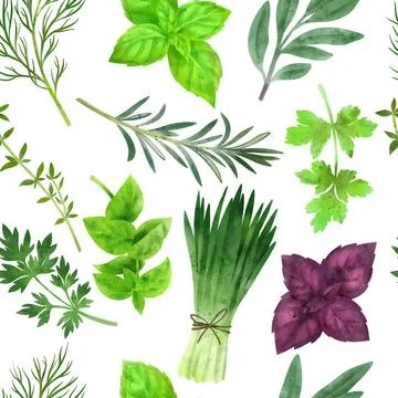 Fresh veggies, seamless pattern, hand drawn vector Stock Illustration