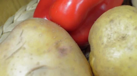 Fresh Washed Vegetables Stock Footage 58190042