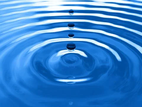Fresh water drops Stock Illustration