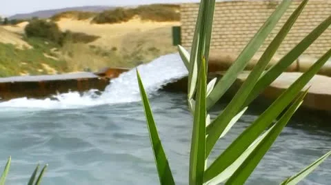Fresh water pool in the desert Stockbeeldmateriaal 11176650