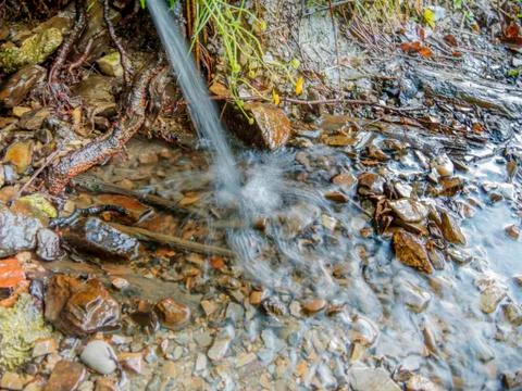 Fresh water stream Stock Photos