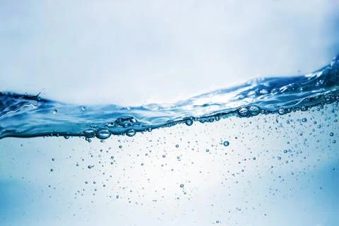Fresh water wave with bubbles Stock-Fotos