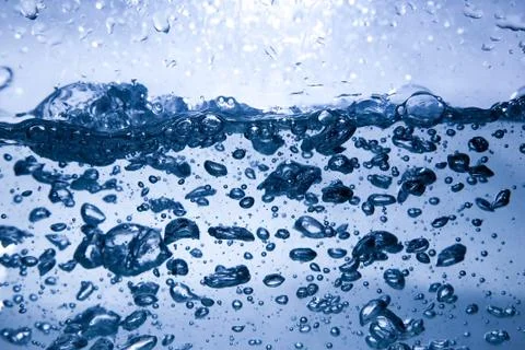 Fresh water wave with bubbles Stock-Fotos