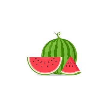 Fresh watermelon fruit vector design Stock Illustration