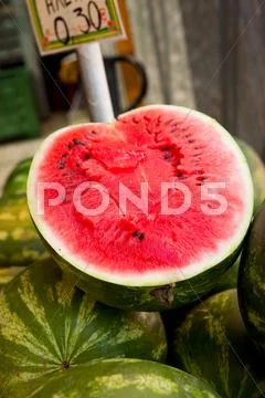 Fresh watermelon Stock Photos