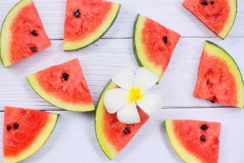 Fresh watermelon slice texture background / Watermelon seamless summer fruit  Stock Photos
