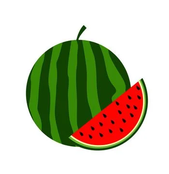 Fresh watermelon vector illustration design Stock Illustration