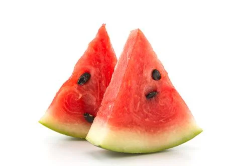 Fresh watermelon on white background Stock Photos
