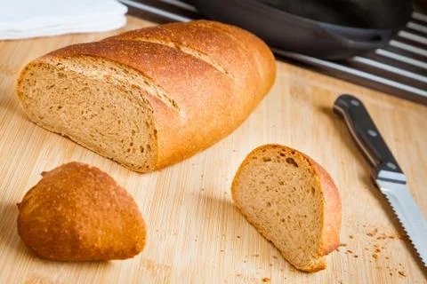 Fresh Wheat Bread Stock Photos