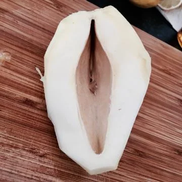 Fresh white avocado Stock Photos