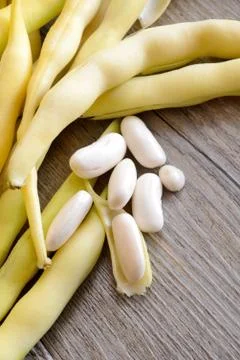 Fresh white beans Stock Photos