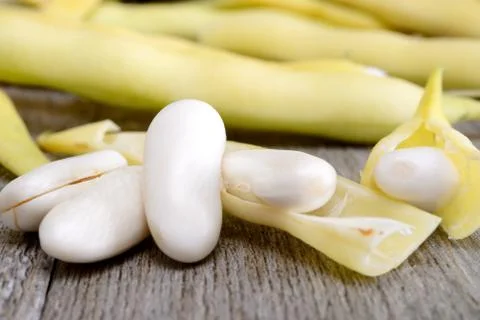 Fresh white beans Stock-Fotos