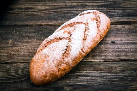 Fresh white bread Stock Photos