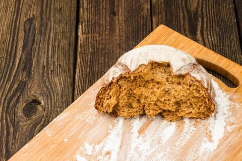 Fresh white bread Stock Photos