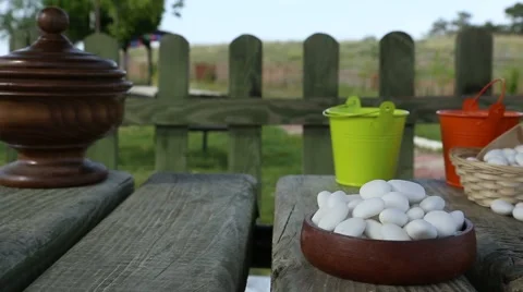 Fresh white candy in nature Stock Footage 65306386