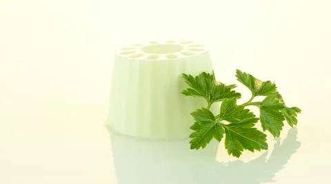 Fresh white cheese Stock Footage