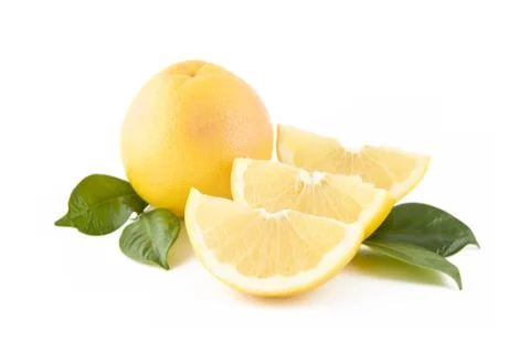 Fresh white grapefruits Stock Photos