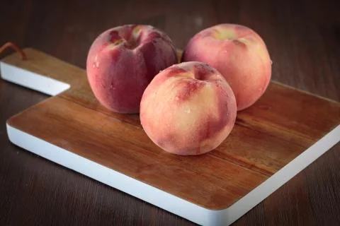 Fresh white peach Stockfoto's
