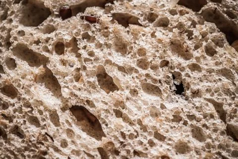 Fresh whole grain seeded bread, organic wheat flour, closeup slice texture as Stock Photos