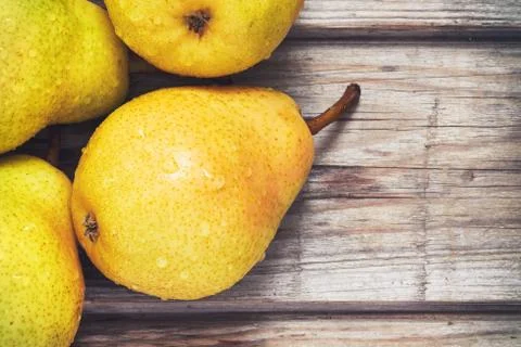 Fresh williams pears Stock Photos