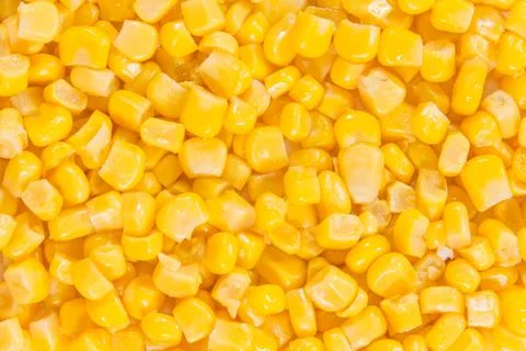 Fresh Yellow Corn Kernels Close Up Foto stock