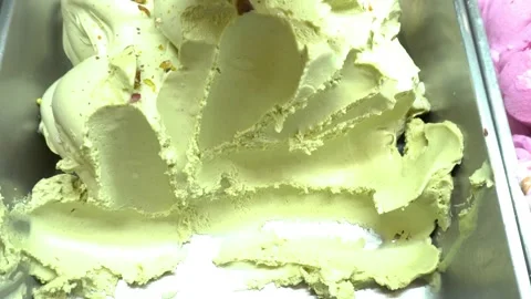 Fresh Yellow Ice Cream Stock Footage 242502608