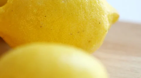Fresh yellow lemons Stock Footage 7769223