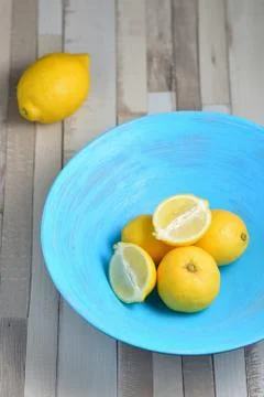 Fresh yellow lemons Stock Photos