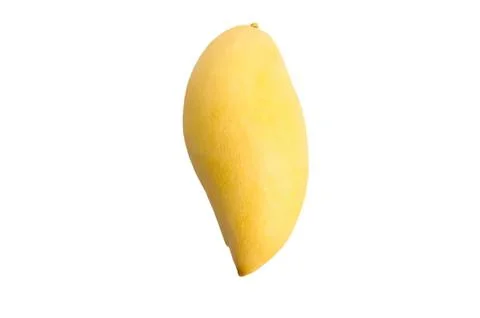Fresh yellow mango fruit on white background Stock Photos