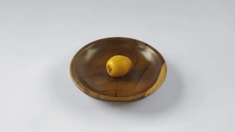 A Fresh Young Dates or Rutob Dates on A Wooden Plate Stock Footage 304791934