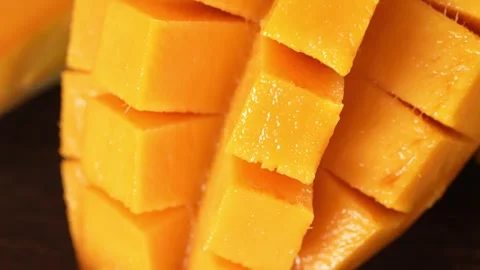 Fresh Zhanjiang Mango Pulp Display Tropical Fruit Video stock 330480176