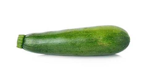 Fresh zucchini isolated on white Stock Photos
