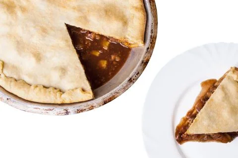 Freshly baked apple pie Stock Photos