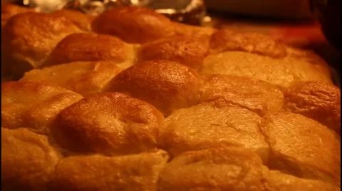 Freshly baked bread Video stock 48543662