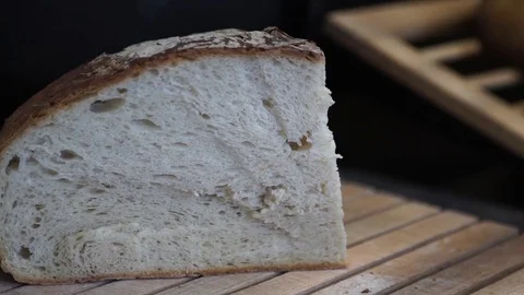 Freshly baked bread Stock Footage 79075458