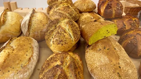 Freshly baked bread Stock Footage 219429776