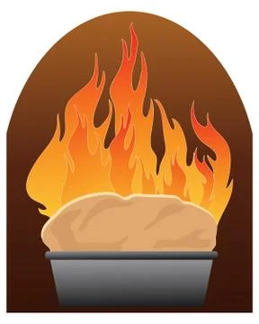 Freshly baked bread Stock Illustration
