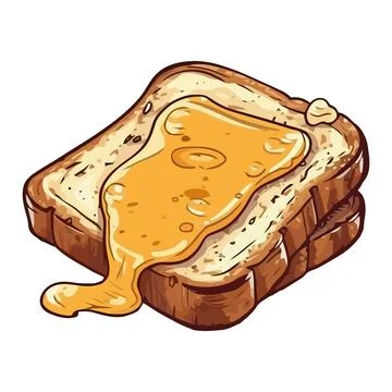 Freshly baked bread, isolated Illustrazione stock