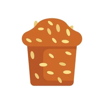Freshly baked bread loaf sprinkled with sunflower seeds Stock Illustration