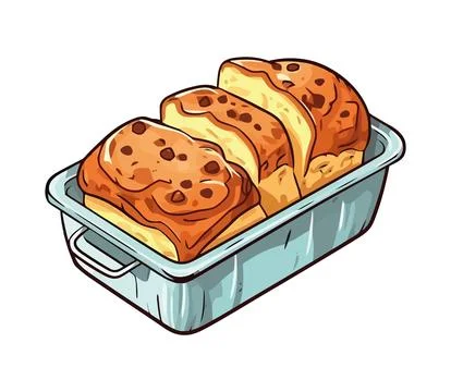 Freshly baked bread for lunch Ilustração Stock