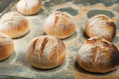 Freshly baked bread Stock Photos