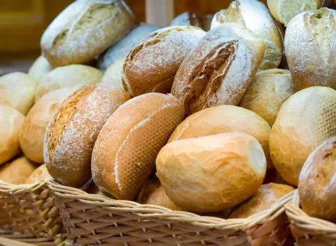 Freshly baked bread Stock Photos