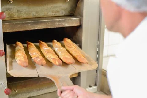 Freshly baked bread Stock Photos
