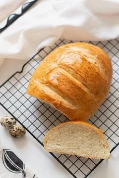 Freshly baked  bread Stock Photos
