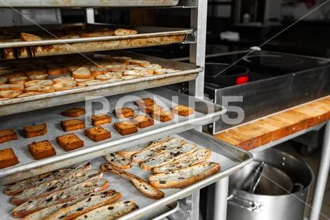 Freshly baked dough products Stock Photos
