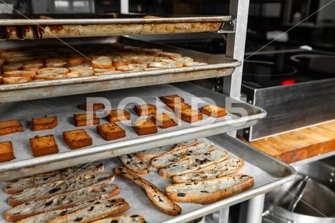 Freshly baked dough products Stock Photos