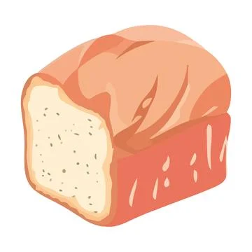 Freshly baked gourmet bread Stock Illustration